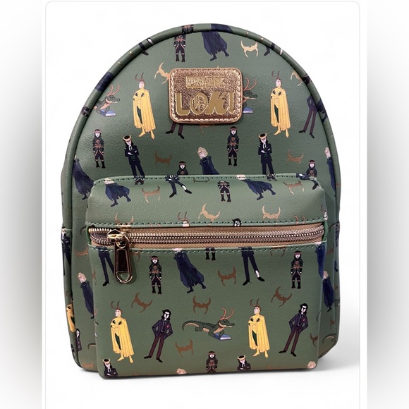 Loungefly Other - Loungefly Loki Multiverse Variants Mini-Backpack Green New With Tags